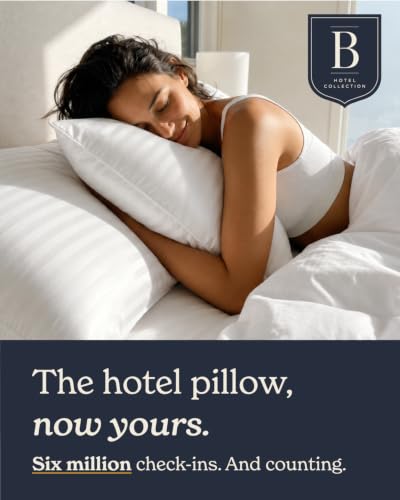 Beckham Hotel Collection Bed Pillows Standard/Queen Size Set of 2 - Original Soft Down Alternative Pillow for Sleeping - Soft Support for Back, Stomach or Side Sleepers