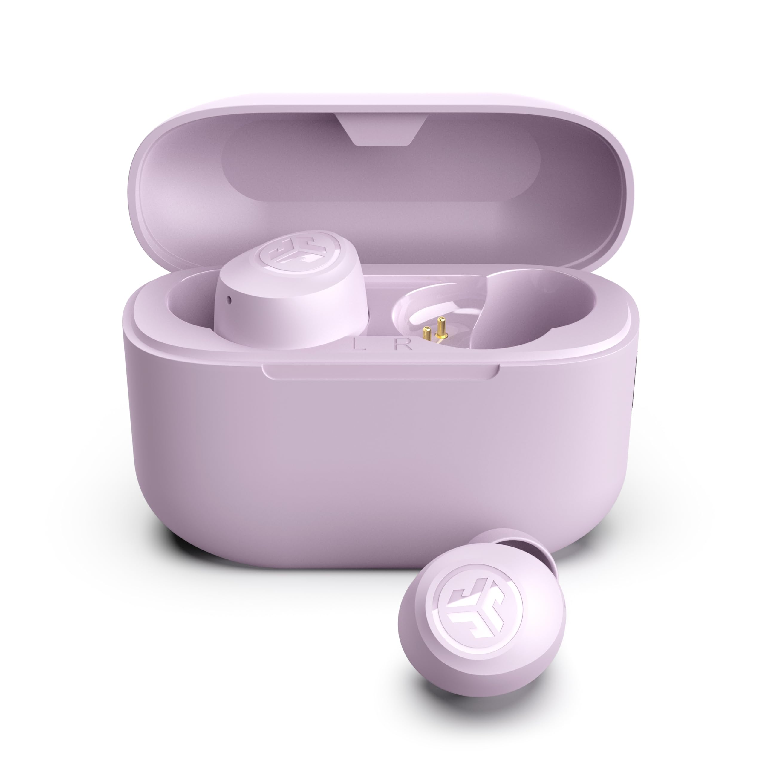 JLab Go Air Pop+ True Wireless Bluetooth Earbuds, in Ear Headphones with Microphone, 35H Playtime, USB-C Charging Case, Dual