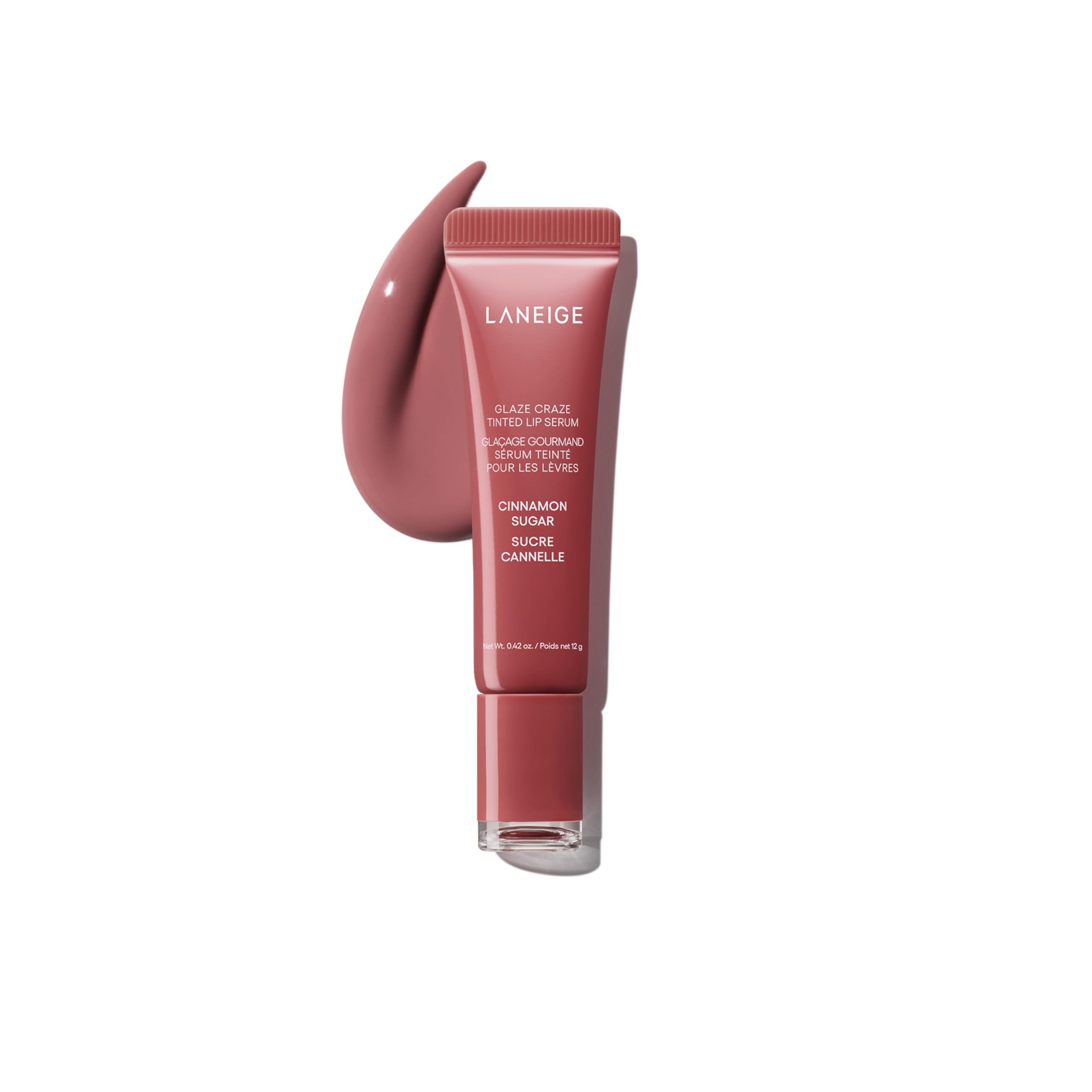 LANEIGE Glaze Craze Tinted Lip Serum: Hydrating, Lip Barrier-Boosting, Softening Lip Serum Treatment for Glossy & Buildable S