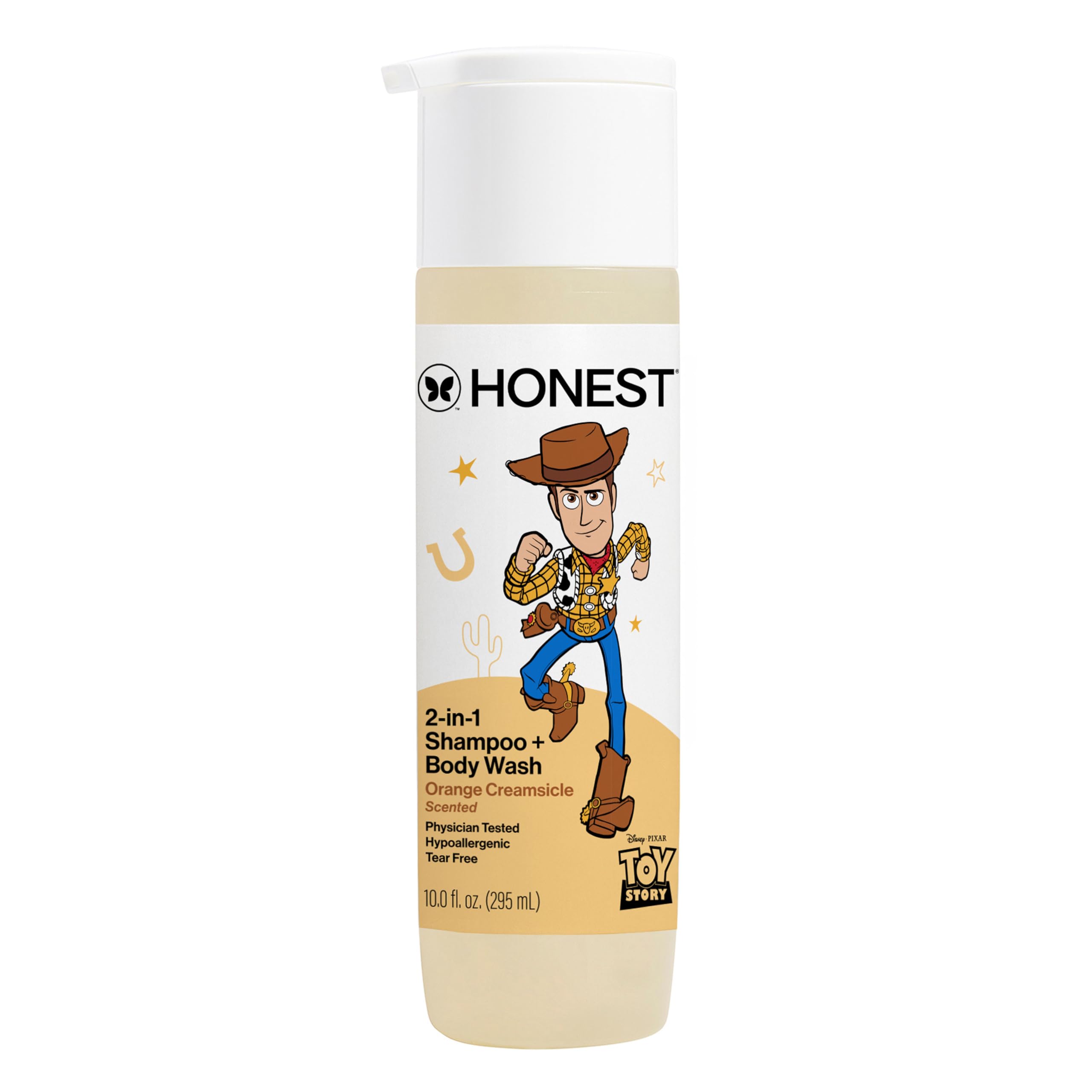 The Honest Company Cleansing 2-in-1 Shampoo + Body Wash, Gentle on Skin, Dermatologist Tested, Tear Free, Hypoallergenic, Dis