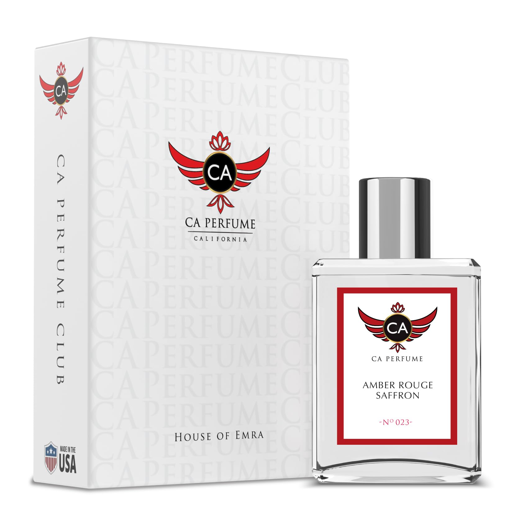 CA Perfume Impression of Amber Rouge Saffron for Women and Men Long Lasting Unisex Fragrance Eau De Parfum 1.7 Fl Oz 50ml