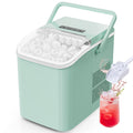 Sweetcrispy Countertop Ice Maker with Scoop, Basket and Handle, Portable Ice Machine 9 Cubes Ready in 6 Mins, 26.5lbs in 24Hr