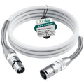 Kxable XLR Microphone Cable 6 FT, XLR Male to Female Balanced Mic Cable, 3-Pin Shielded Speaker Cord, Zinc Alloy Connectors,