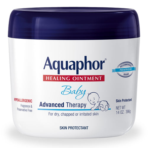 Aquaphor Baby Healing Ointment - Advance Therapy for Diaper Rash, Chapped Cheeks and Minor Scrapes - 14 Ounce (Pack of 1) Jar