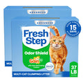 Fresh Step Advanced Odor Shield Light Weight Multi Cat Clumping Litter with Febreze Freshness, Gain Scent, Ammonia Block Tech