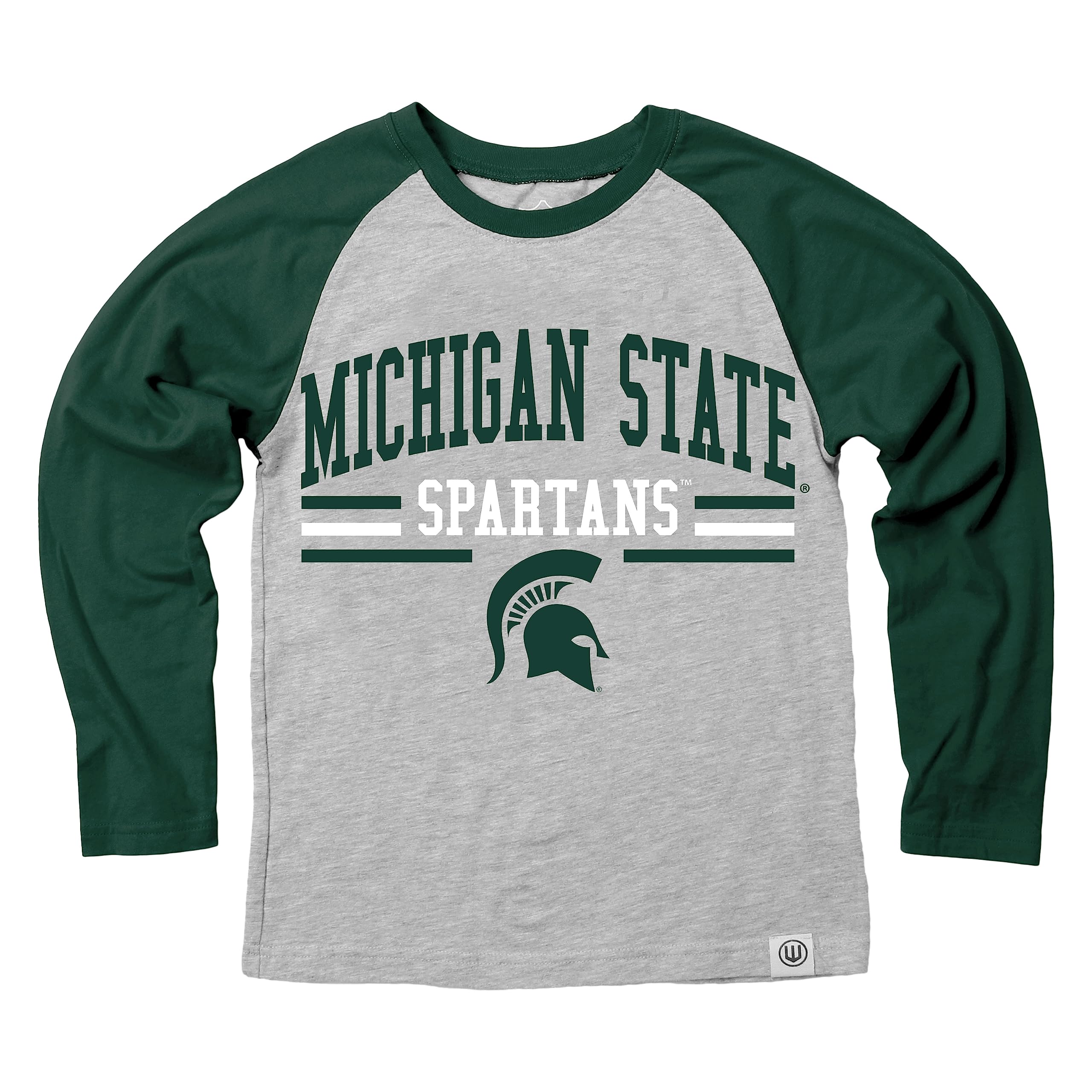 Wes and Willy NCAA Kids LS Raglan Tee