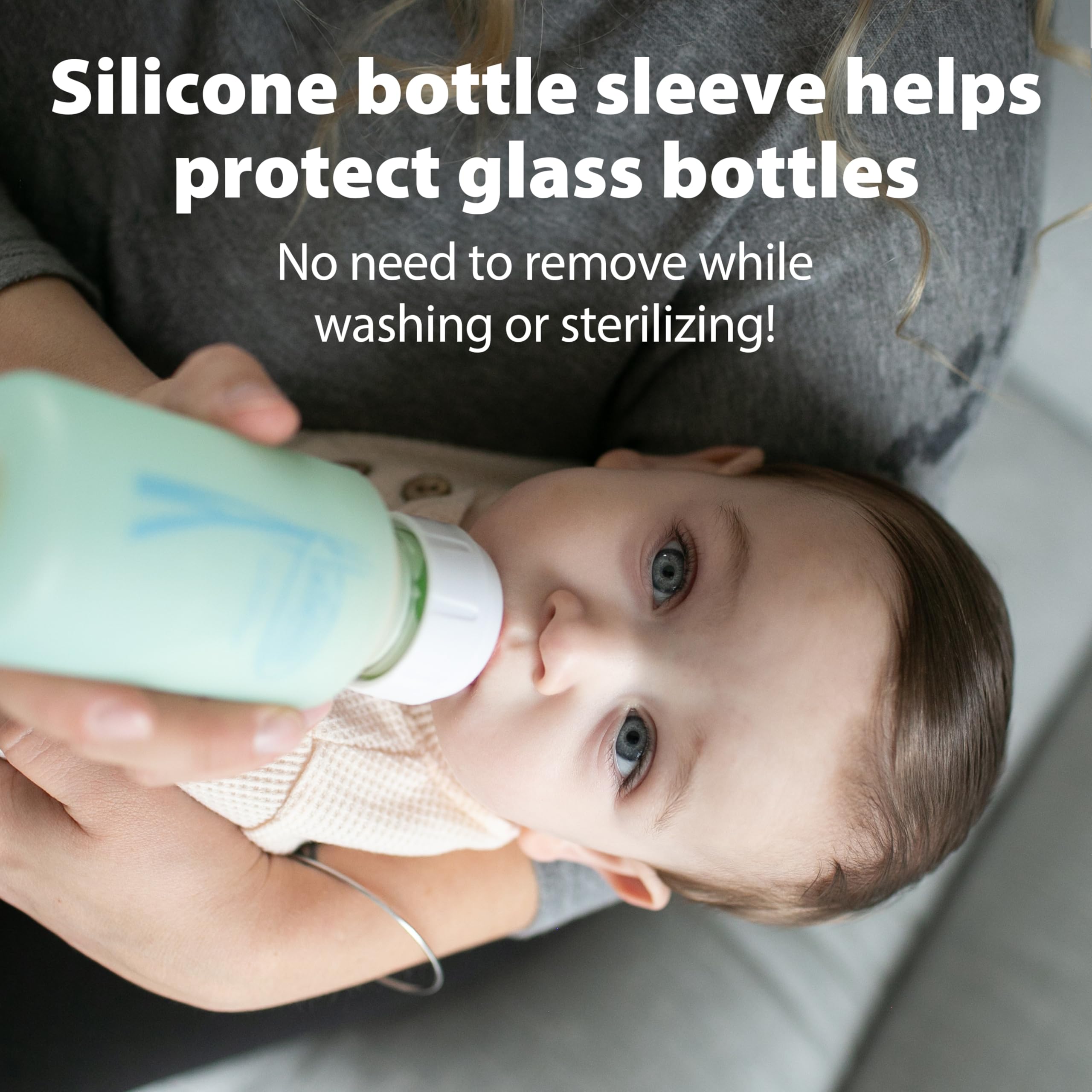 Dr. Brown's Anti-Colic Options+ Narrow Glass Baby Bottle with Level 1 Slow Flow Nipple, BPA-Free, 8 oz/250 mL, 0m+, 4-Pack (Packaging May Vary)