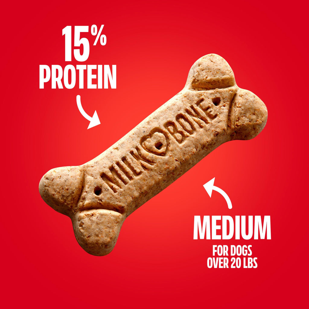 Milk-Bone Crunchy Medium Dog Treats, 10 Lb. Box, Original Beef Flavor